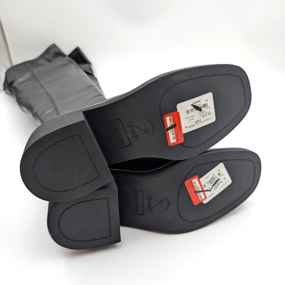 Franco Sarto Kelly Over-The-Knee Boots Round Toe Women's Black Size US9.5 EU40.5 - Picture 7 of 15